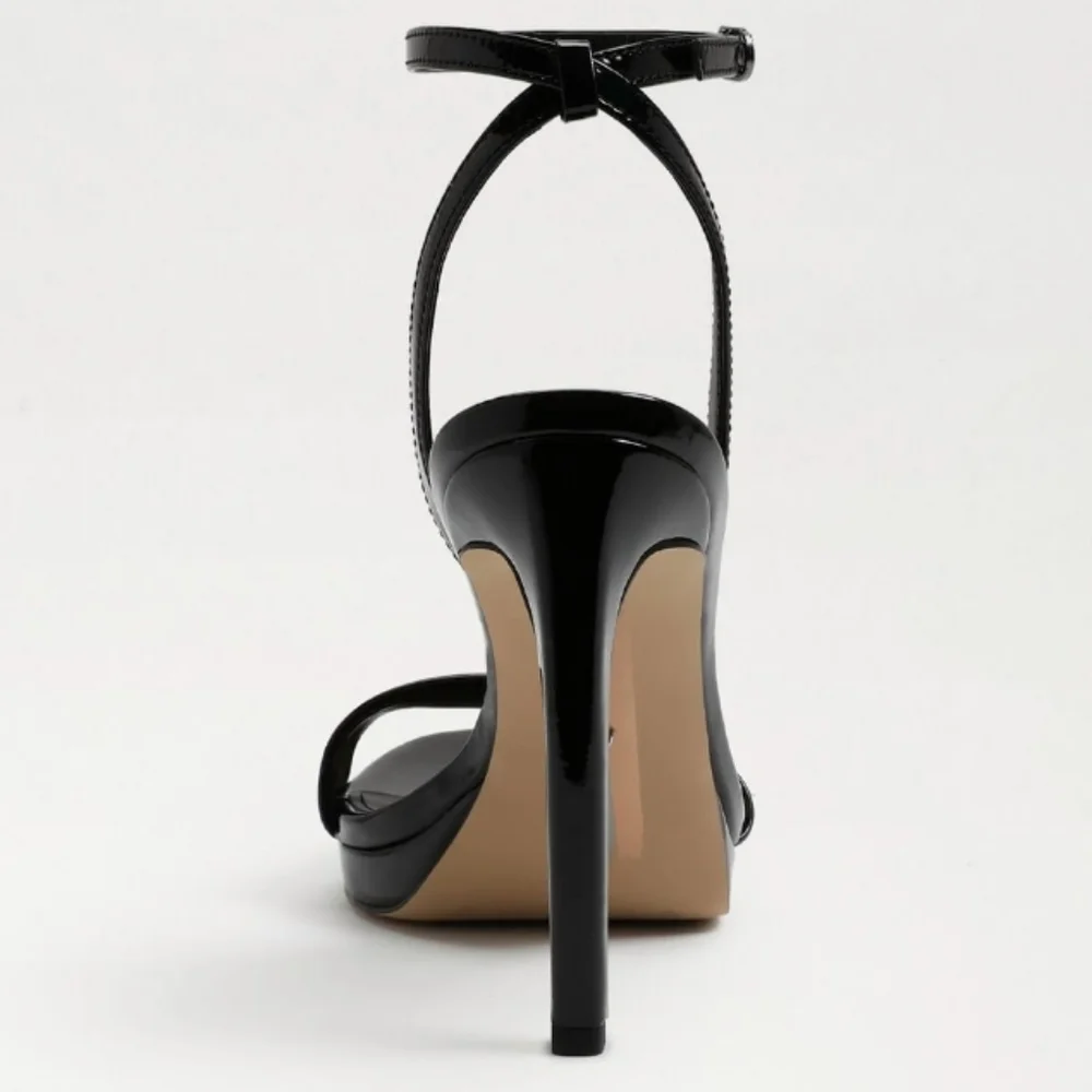 Sam Edelman Jade Strappy Heel Sandals Black -10 - Picture 5 of 11